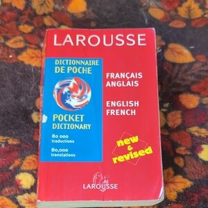 Larousse Pocket Dictionary in Red